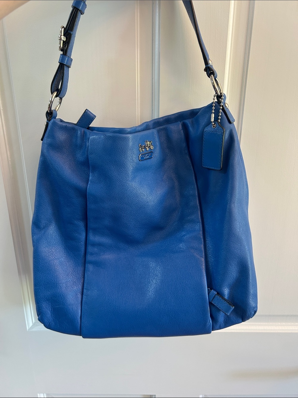 Coach Madison Isabella Cobalt Blue Leather Shoulder/Crossbody Bag